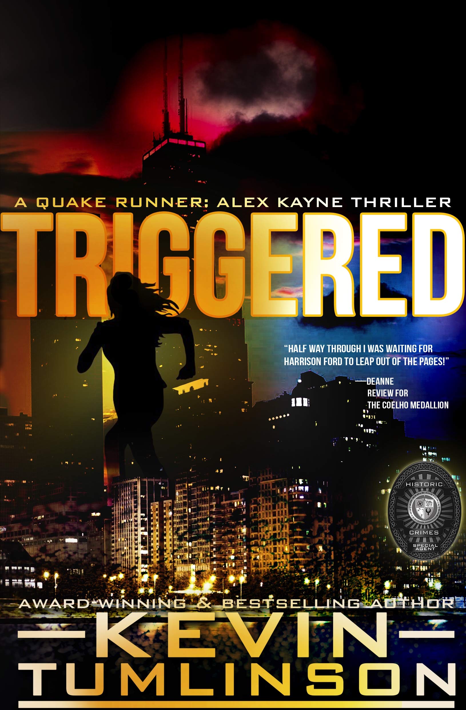 Triggered book cover