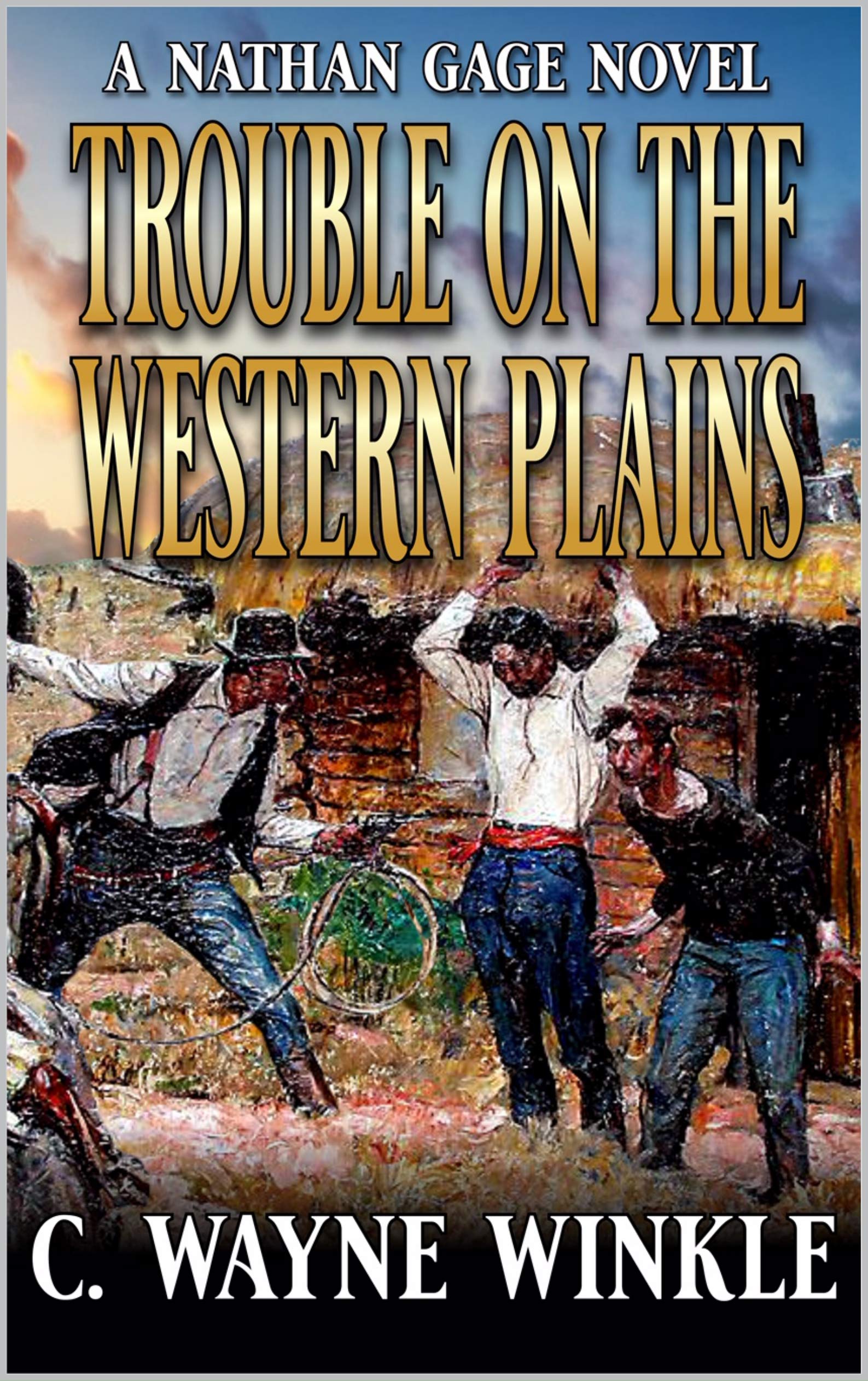 Trouble on the Western Plains book cover