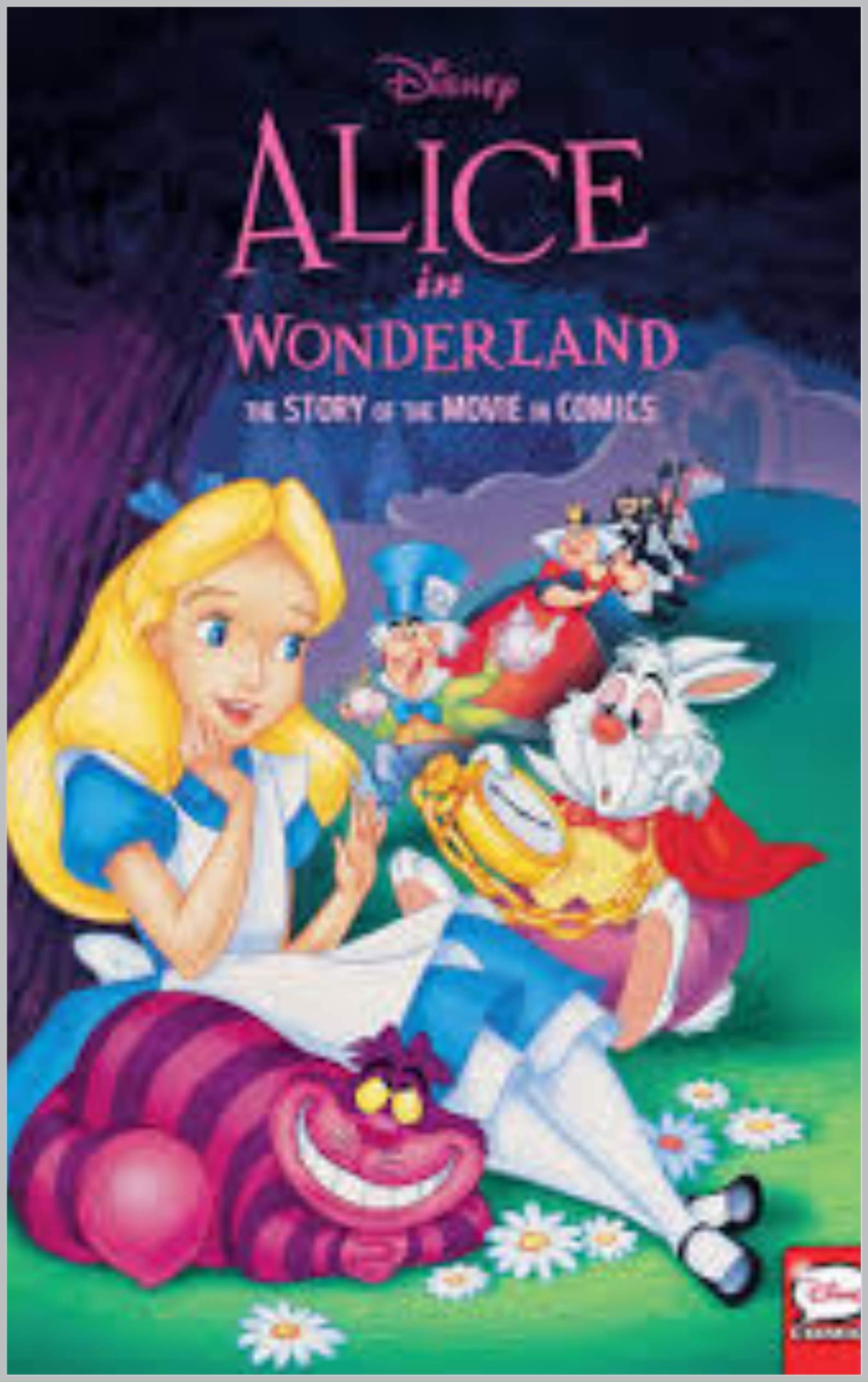 Walt Disney's Alice in Wonderland book cover