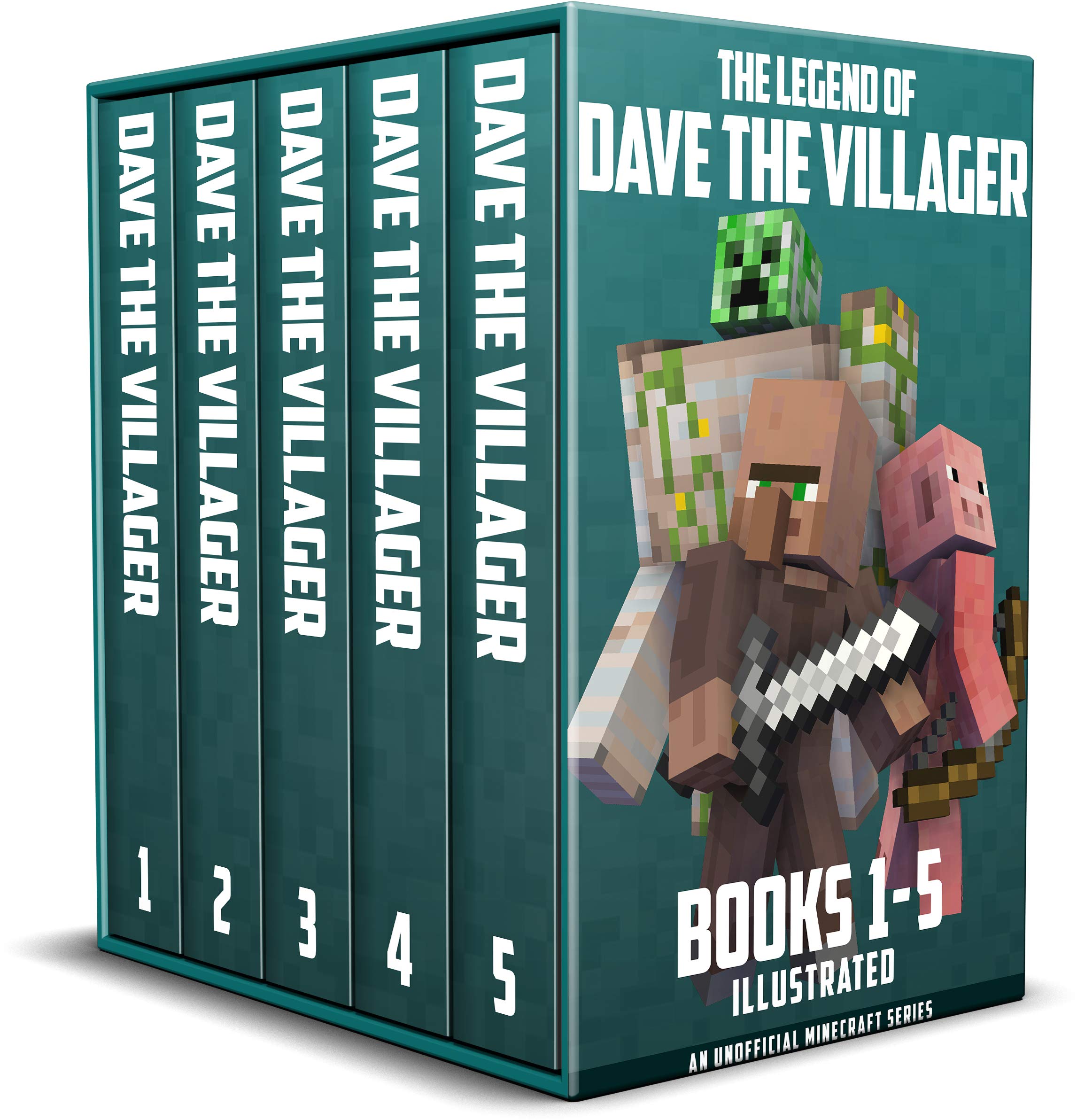 The Legend of Dave the Villager Books 1–5: a collection of unofficial Minecraft books
