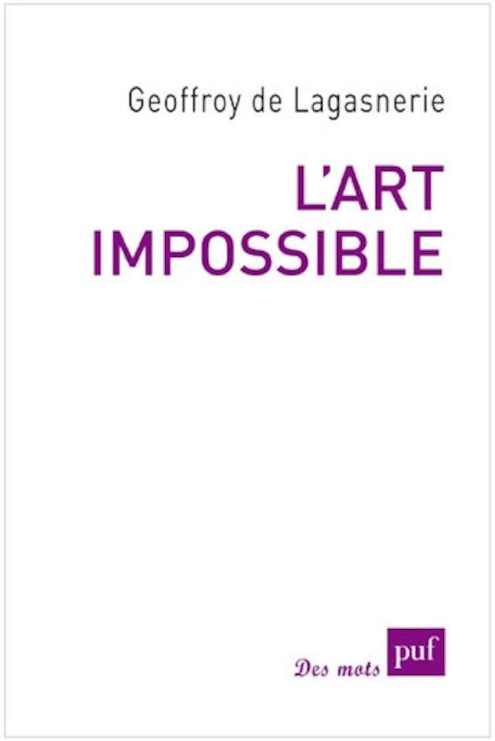 L'art impossible book cover