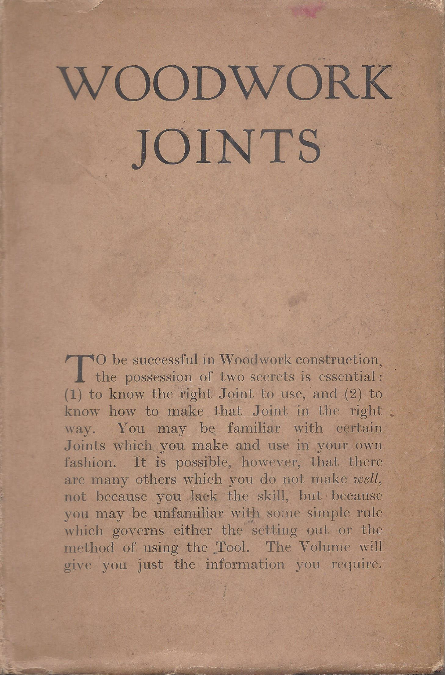 Woodwork Joints by Charles H. Hayward Goodreads