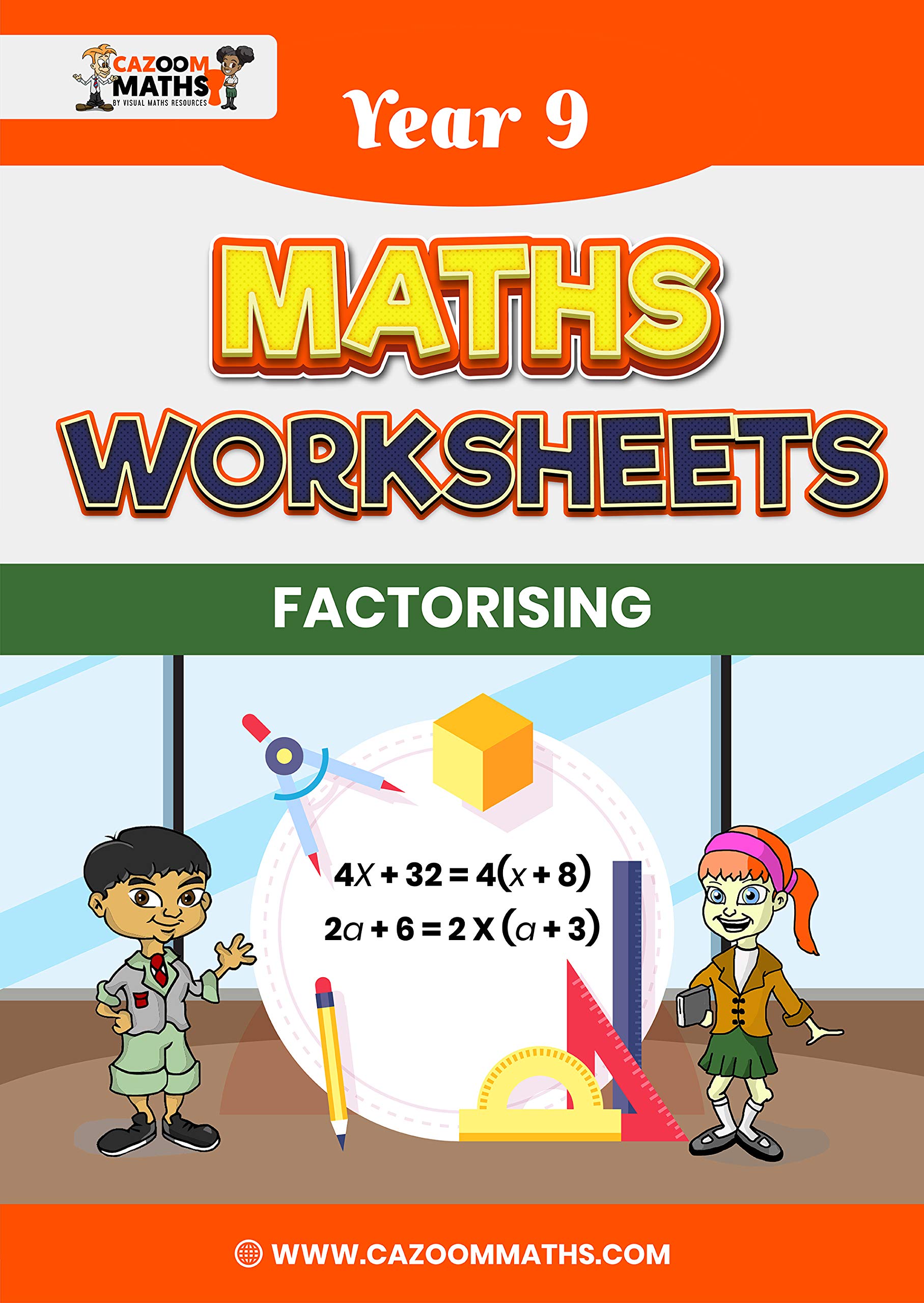 year-9-maths-worksheets-algebra-factorising-by-cazoom-maths-goodreads