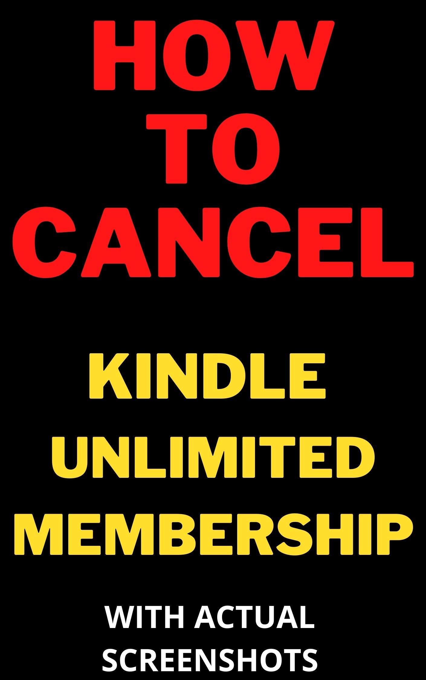 How To Cancel Kindle Unlimited Membership in less than 30 seconds with