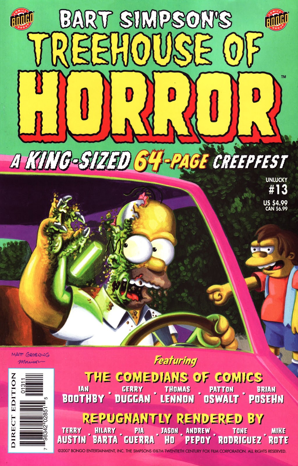 Treehouse of horror #13 book cover