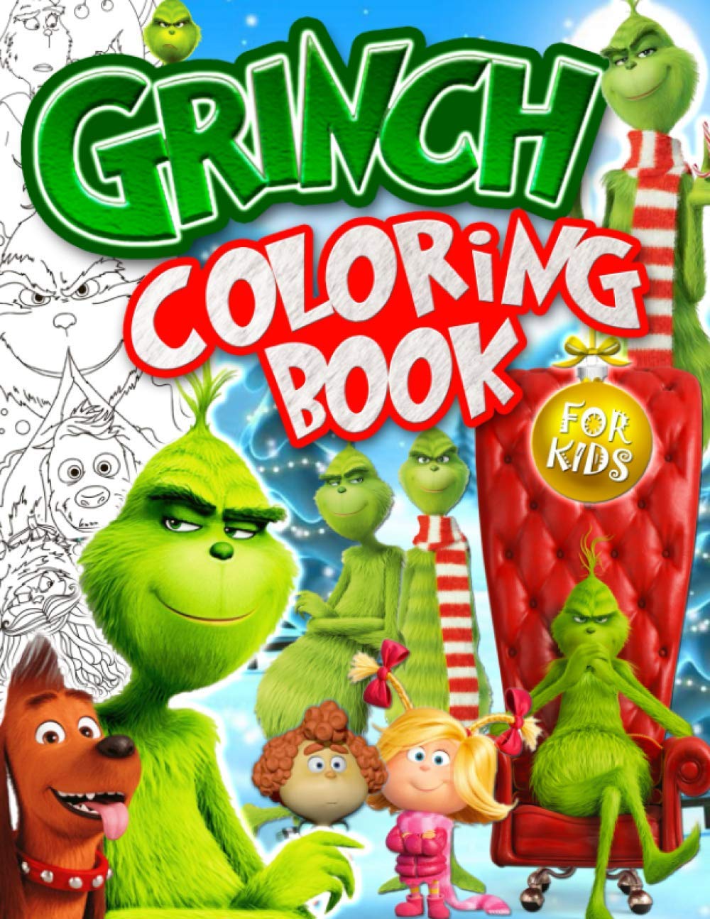 Grinch Coloring Book: Grinch Best 2020-2021 Artwork For Kids Of All ...