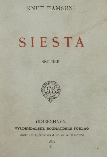 Siesta book cover