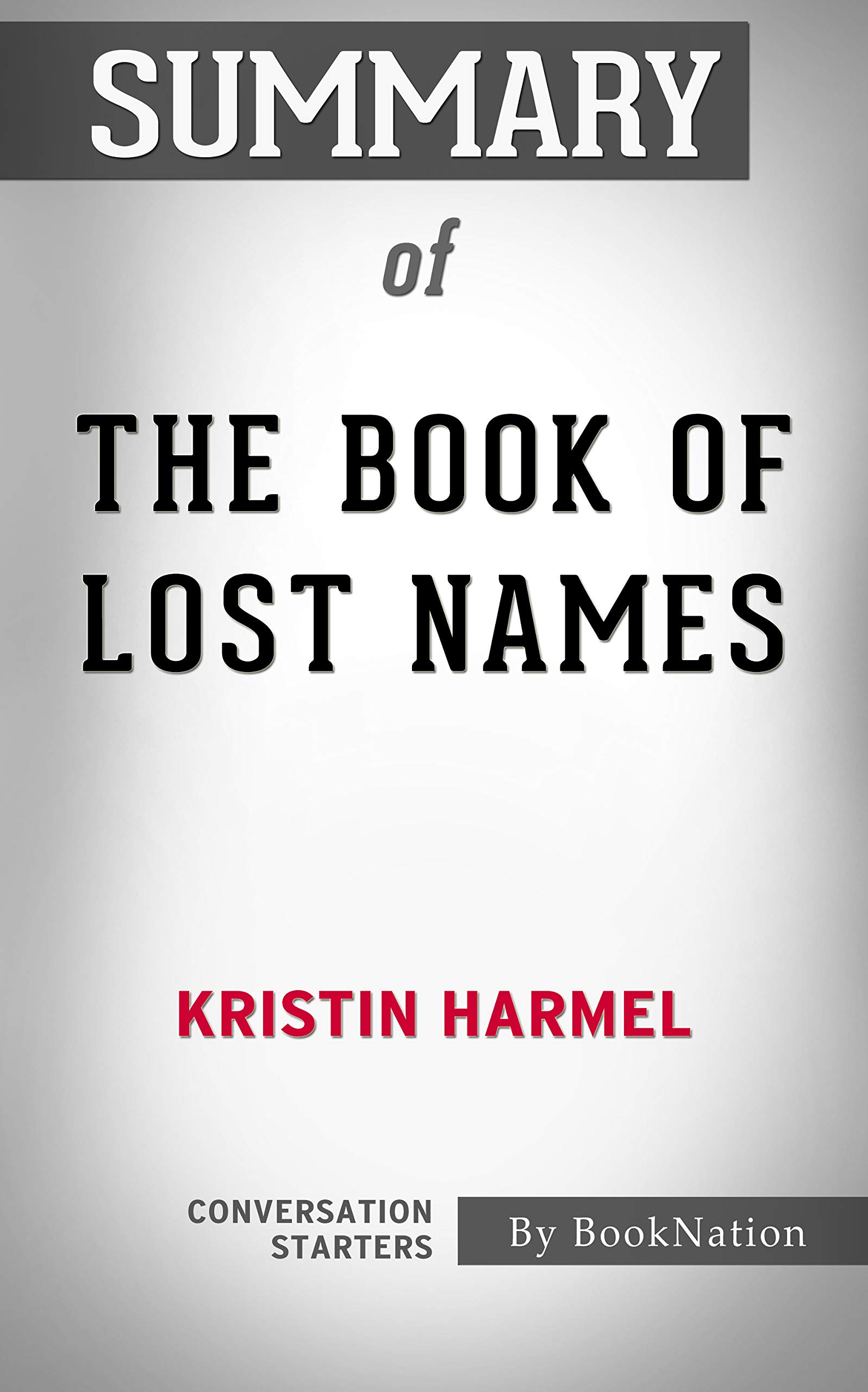 Summary of The Book of Lost Names Conversation Starters by