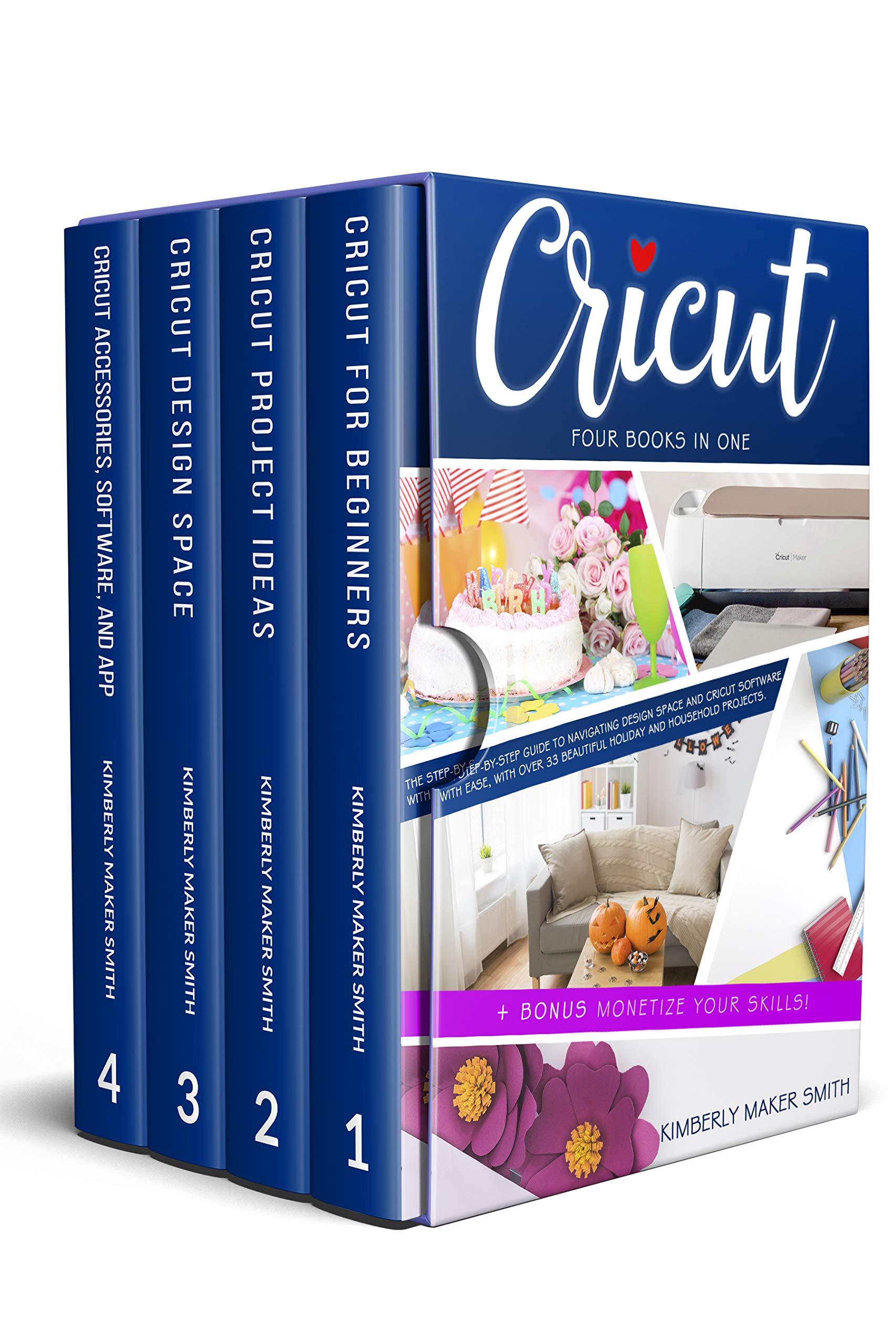 Cricut 5 Books in 1 Cricut for beginners, Design space, Project Ideas