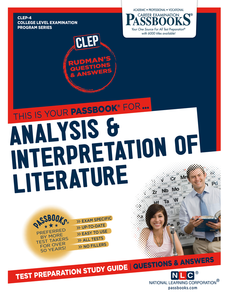Analysis & Interpretation of Literature (CLEP4) Passbooks Study Guide