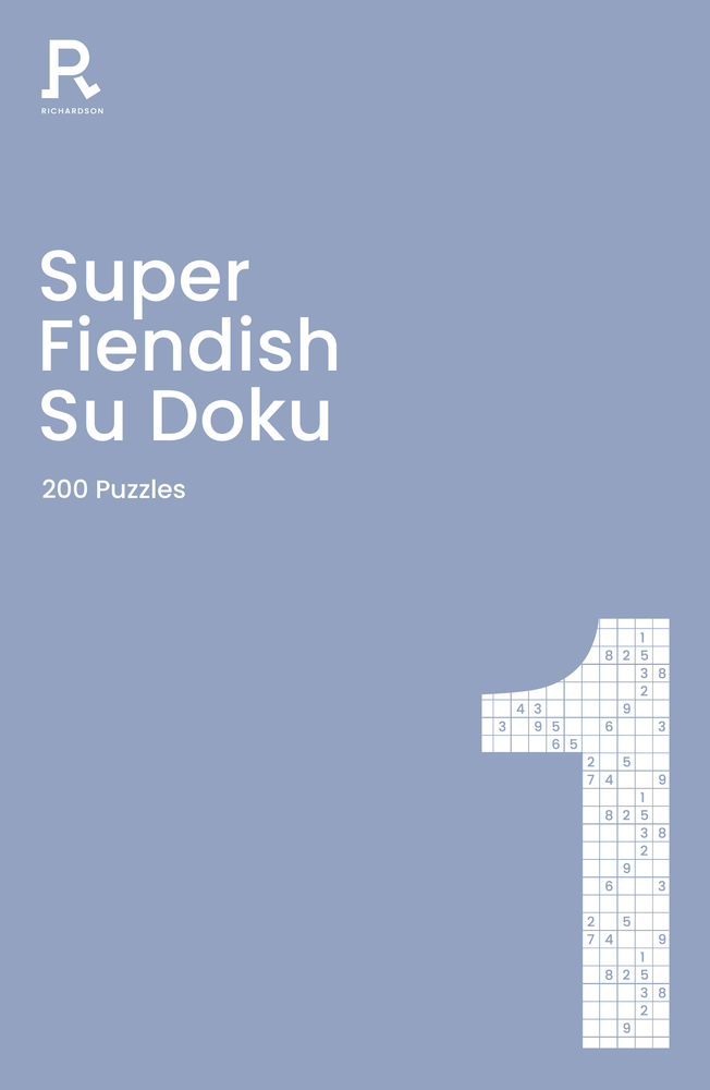 Super Fiendish Su Doku Book 1 A Fiendish Sudoku Book For Adults 
