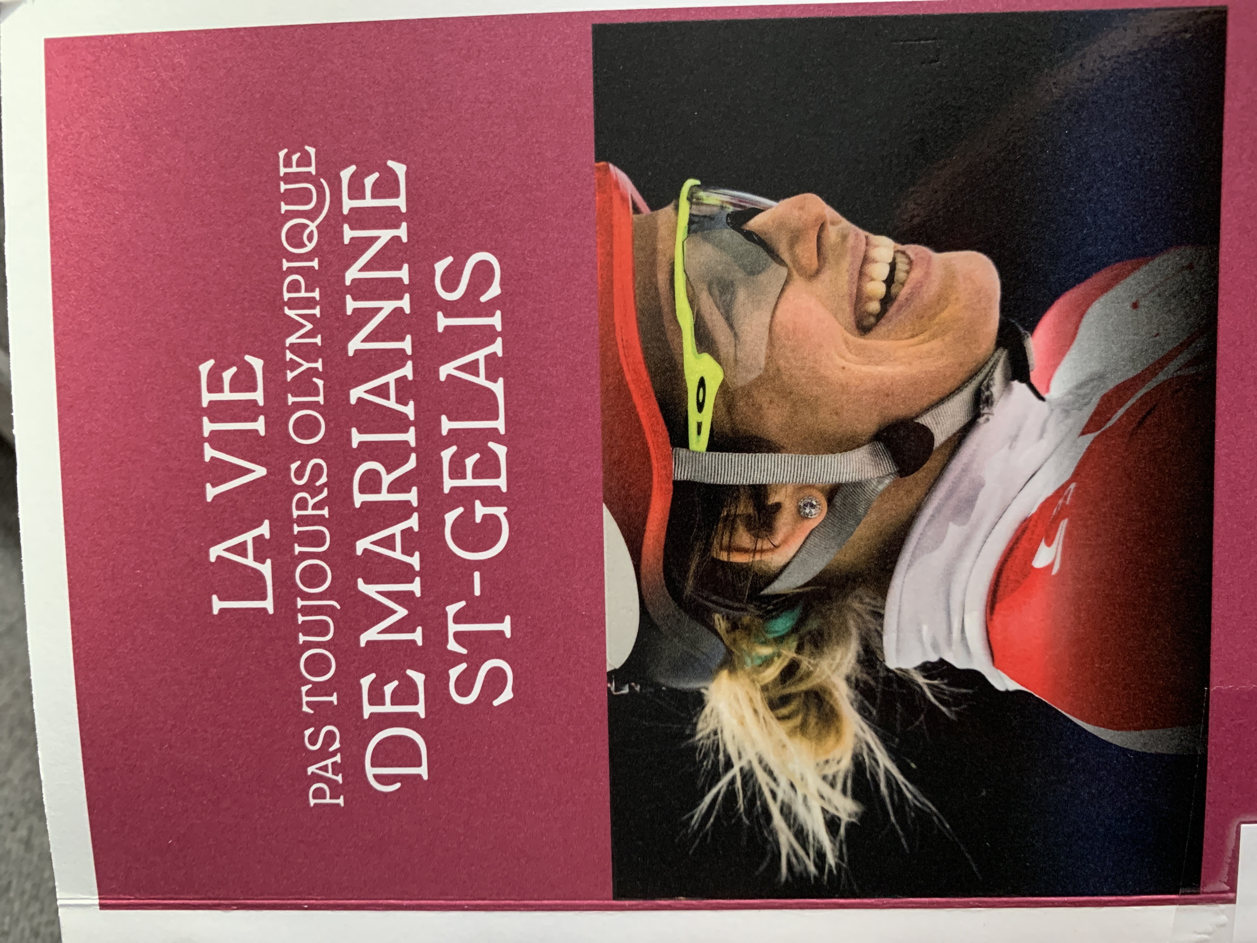 La vie pas toujours olympique de Marianne St-Gelais book cover