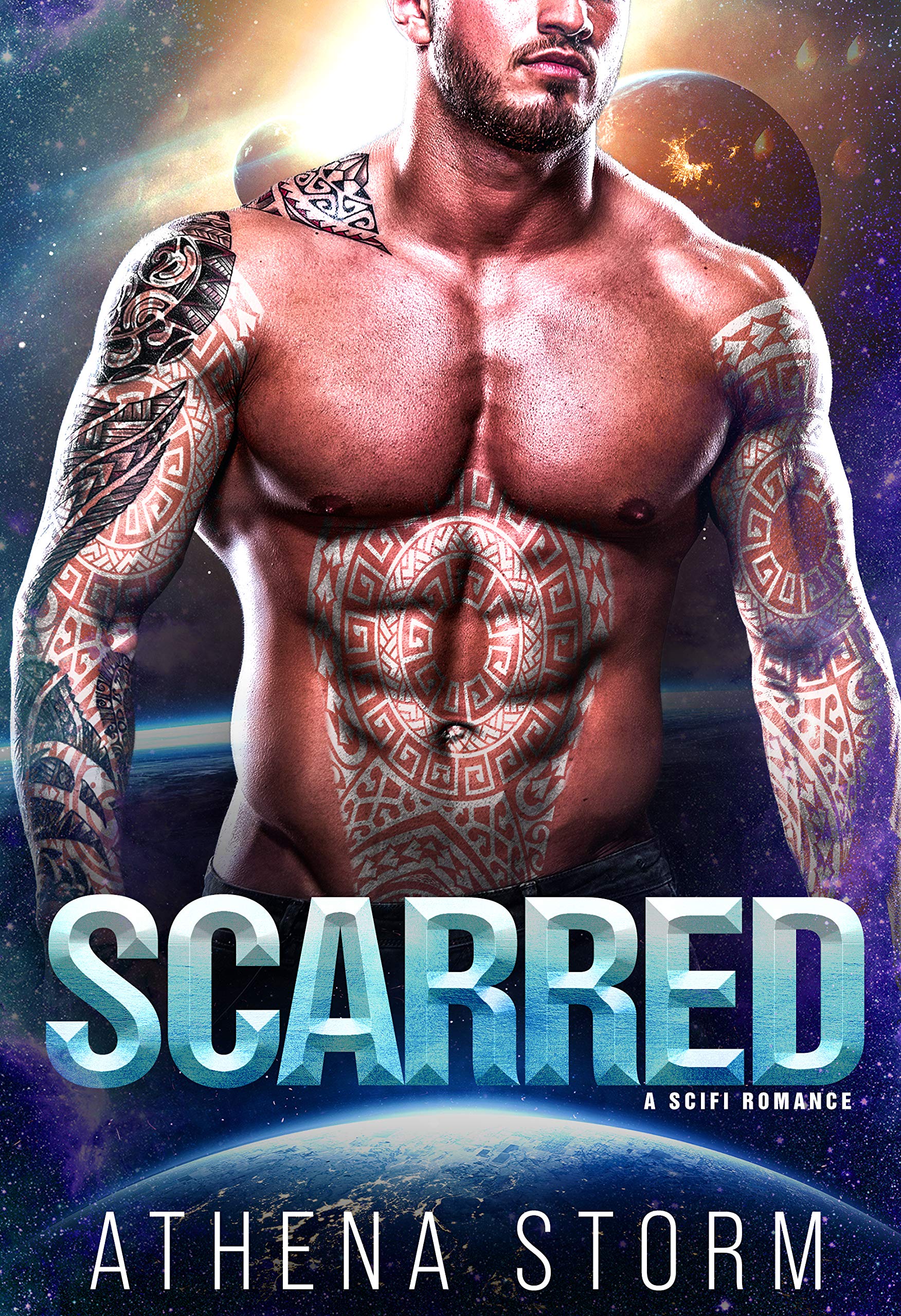 Scarred book cover