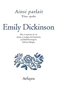 Ainsi parlait Emily Dickinson book cover