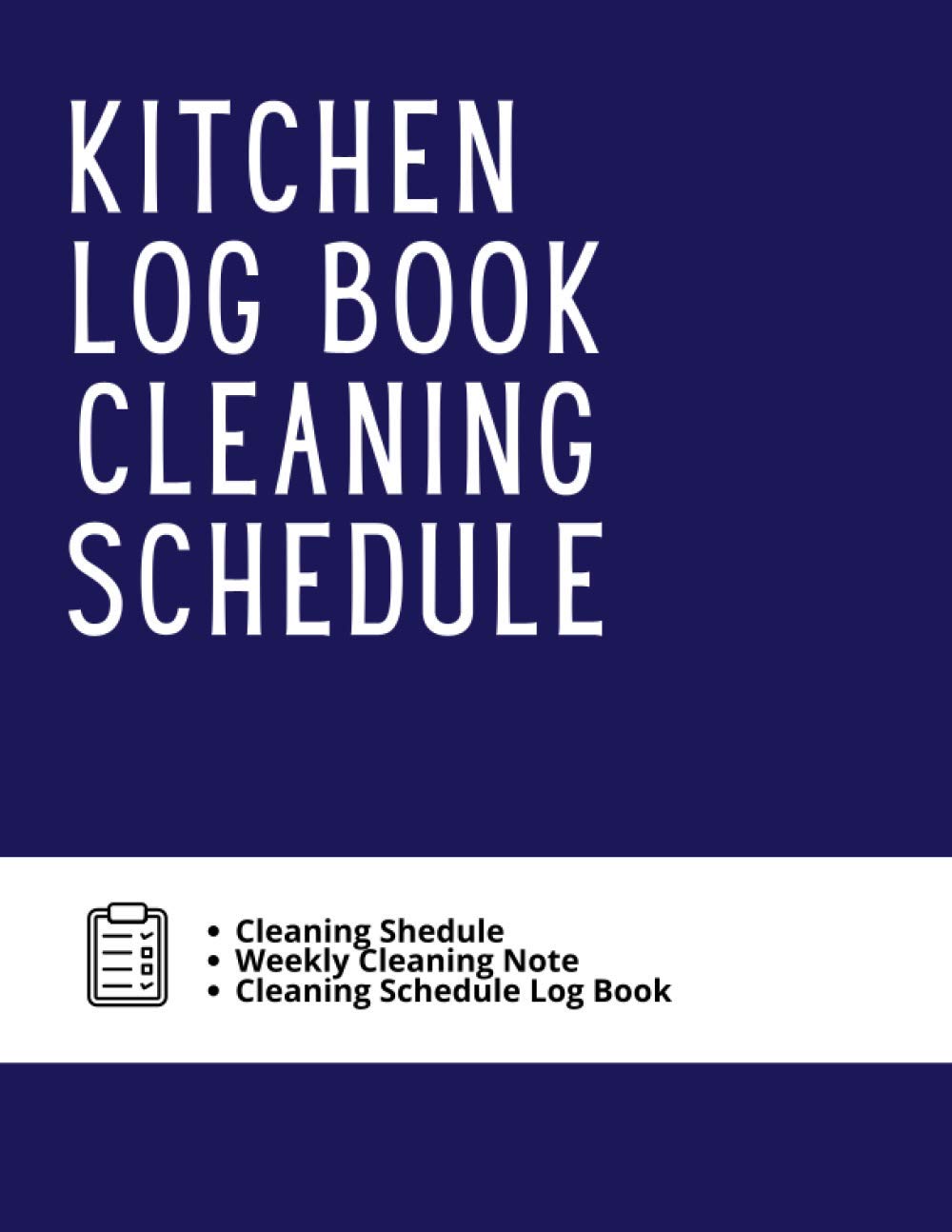 Kitchen Log Book Cleaning Schedule Cleaning Checklist And Records