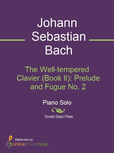 The Well Tempered Clavier Book Ii Prelude And Fugue No 2 By Johann