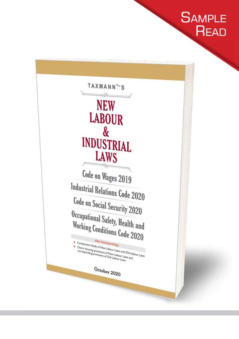 Taxmann’s New Labour & Industrial Laws With Comparative Study, Charts