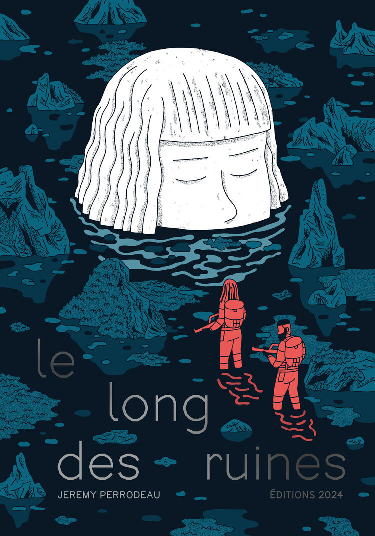 Le long des ruines