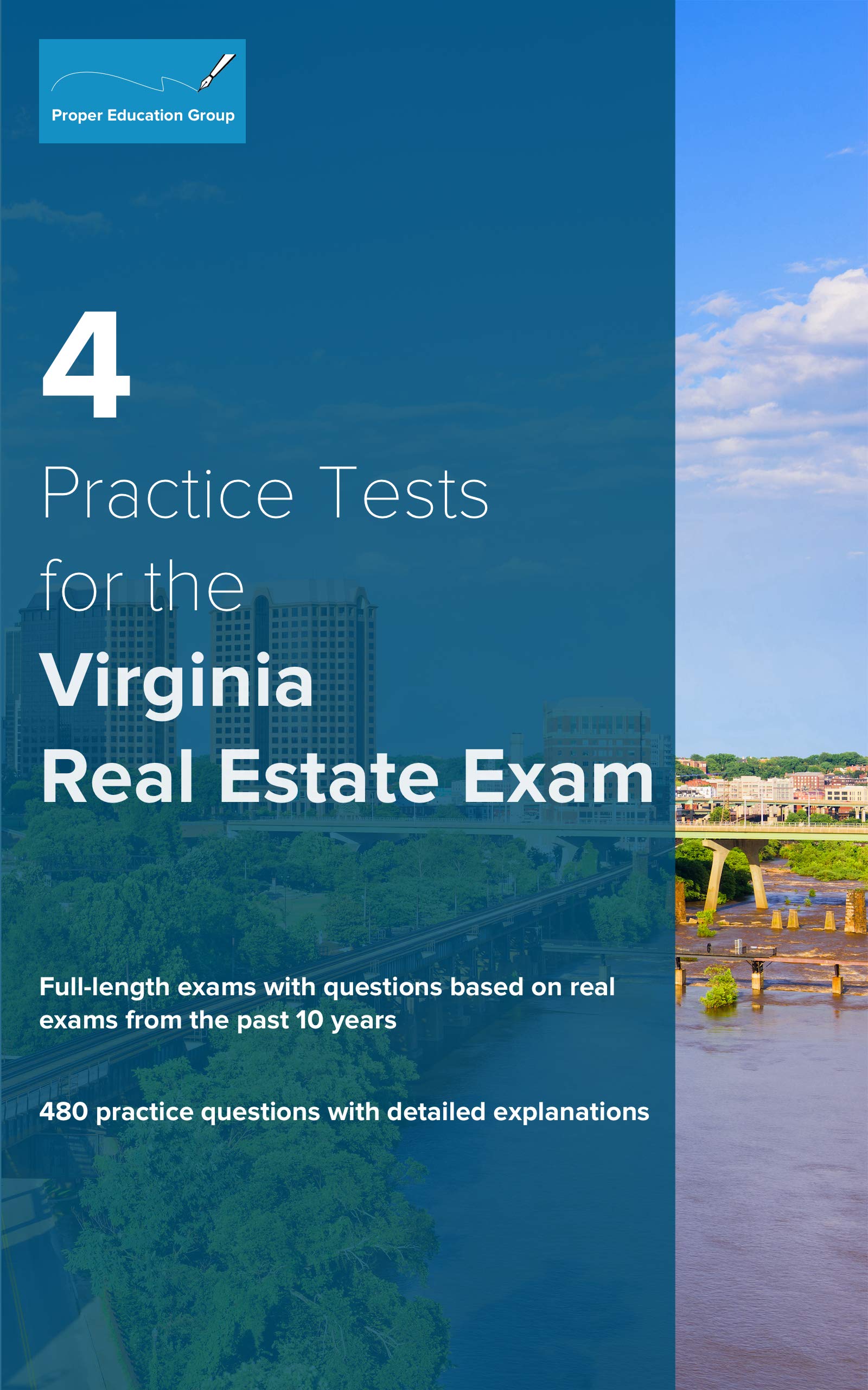 4 Practice Tests for the Virginia Real Estate Exam 480 Practice