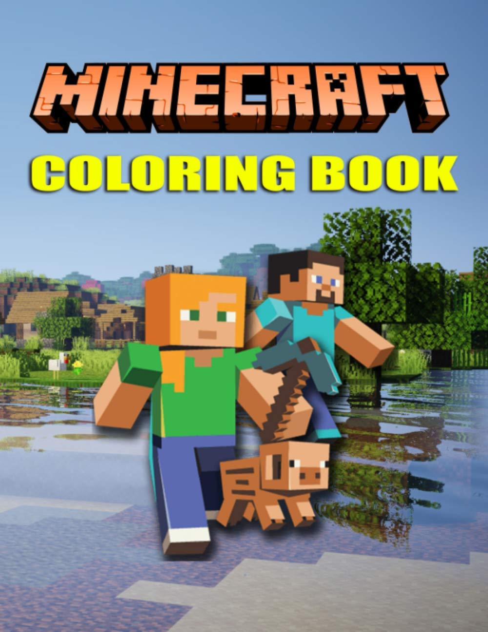 MINECRAFT COLORING BOOK +50 High Quality coloring Pages For Kids, For