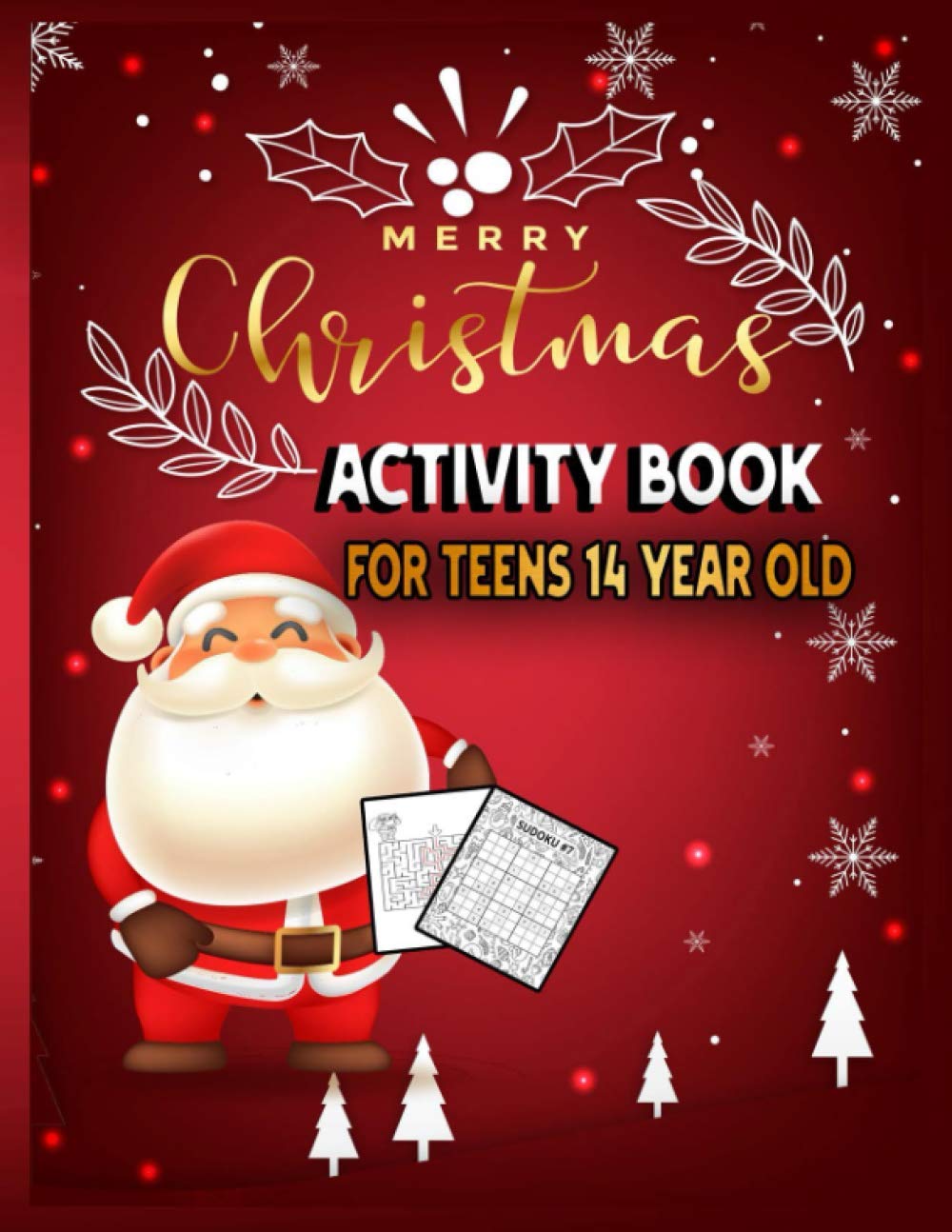 Merry Christmas Activity Book For Teens 14 Year Old Christmas
