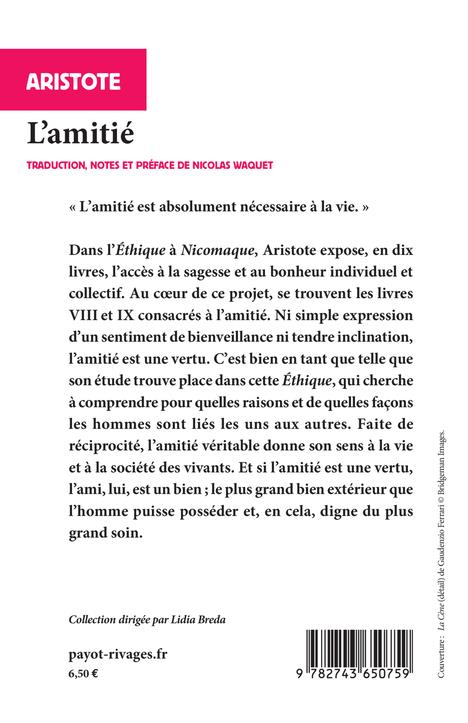 L’amitié book cover