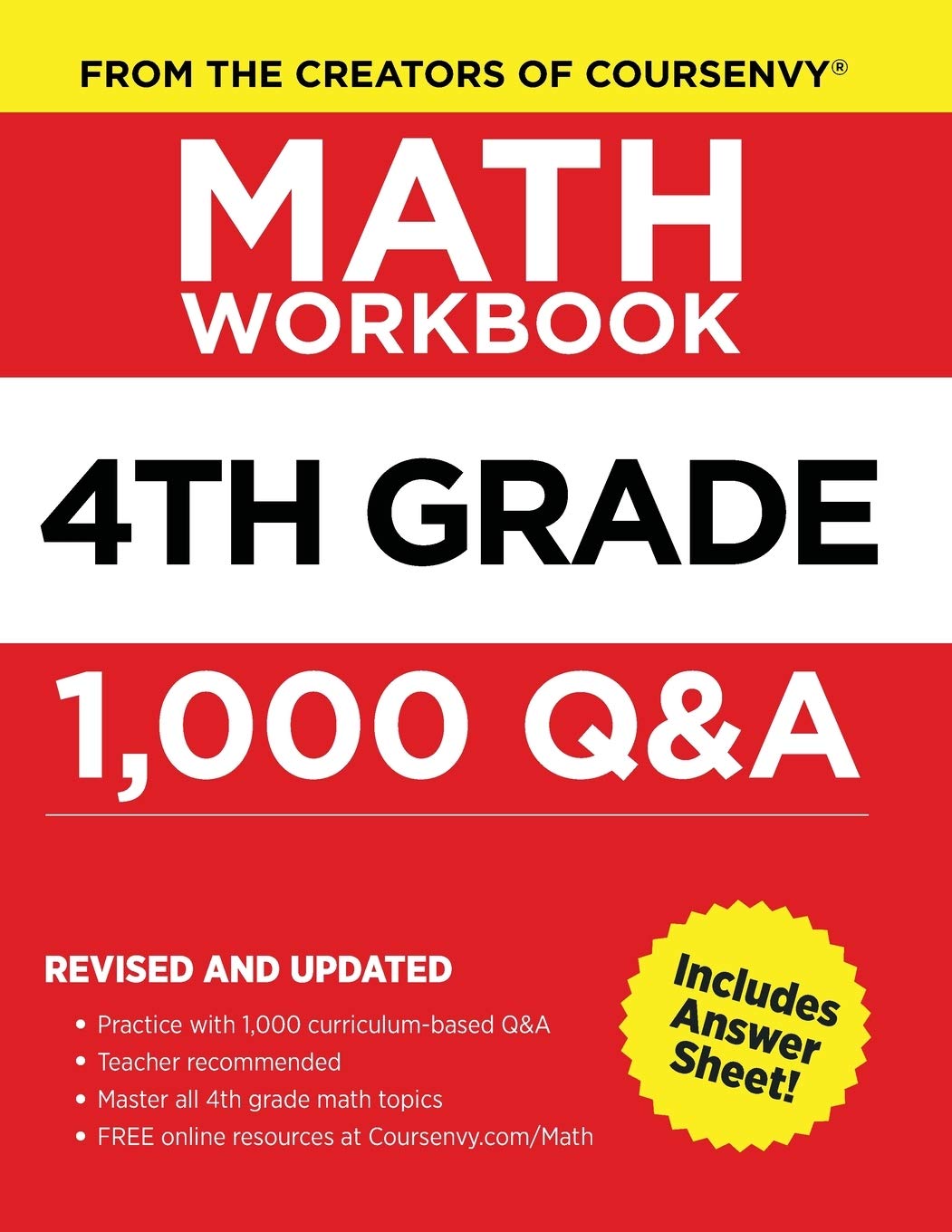 4th Grade Math Workbook by Coursenvy Goodreads