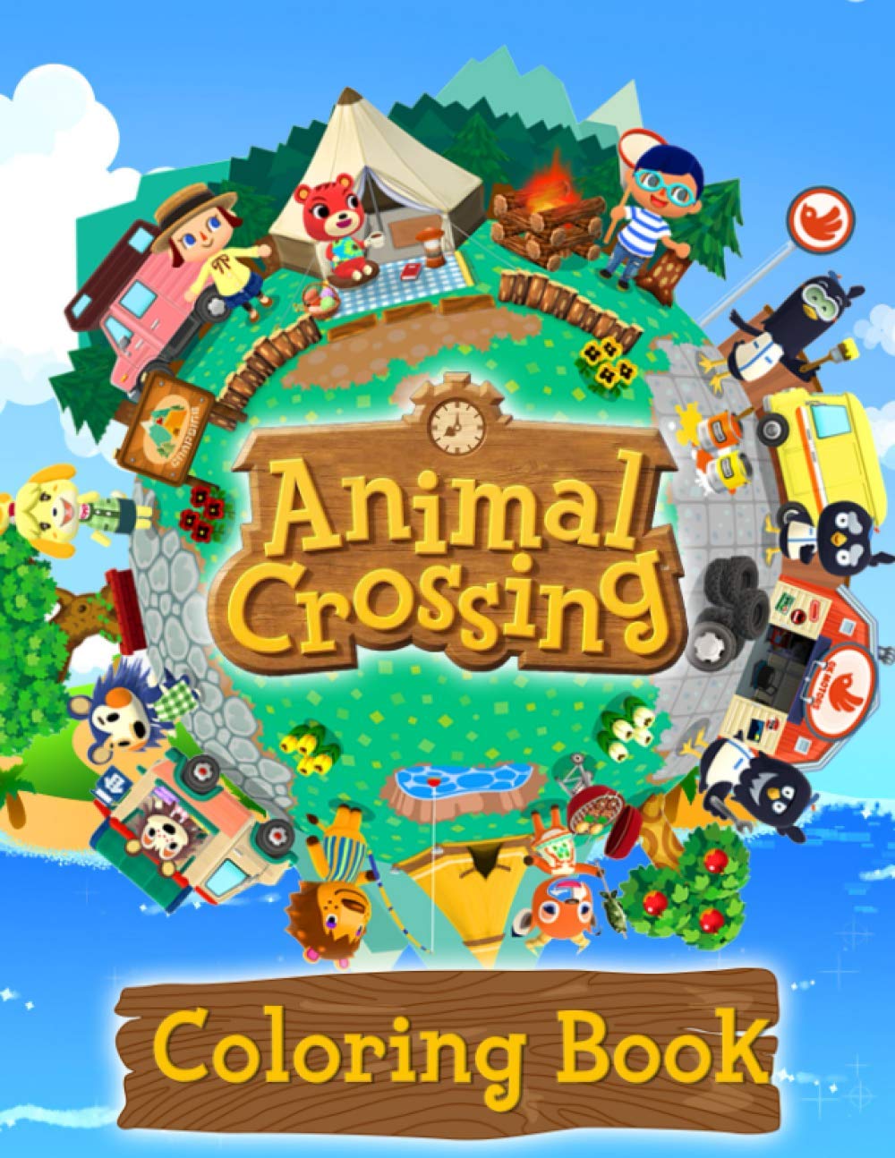Animal Crossing Coloring Book: An Incredible Coloring Book Including A ...