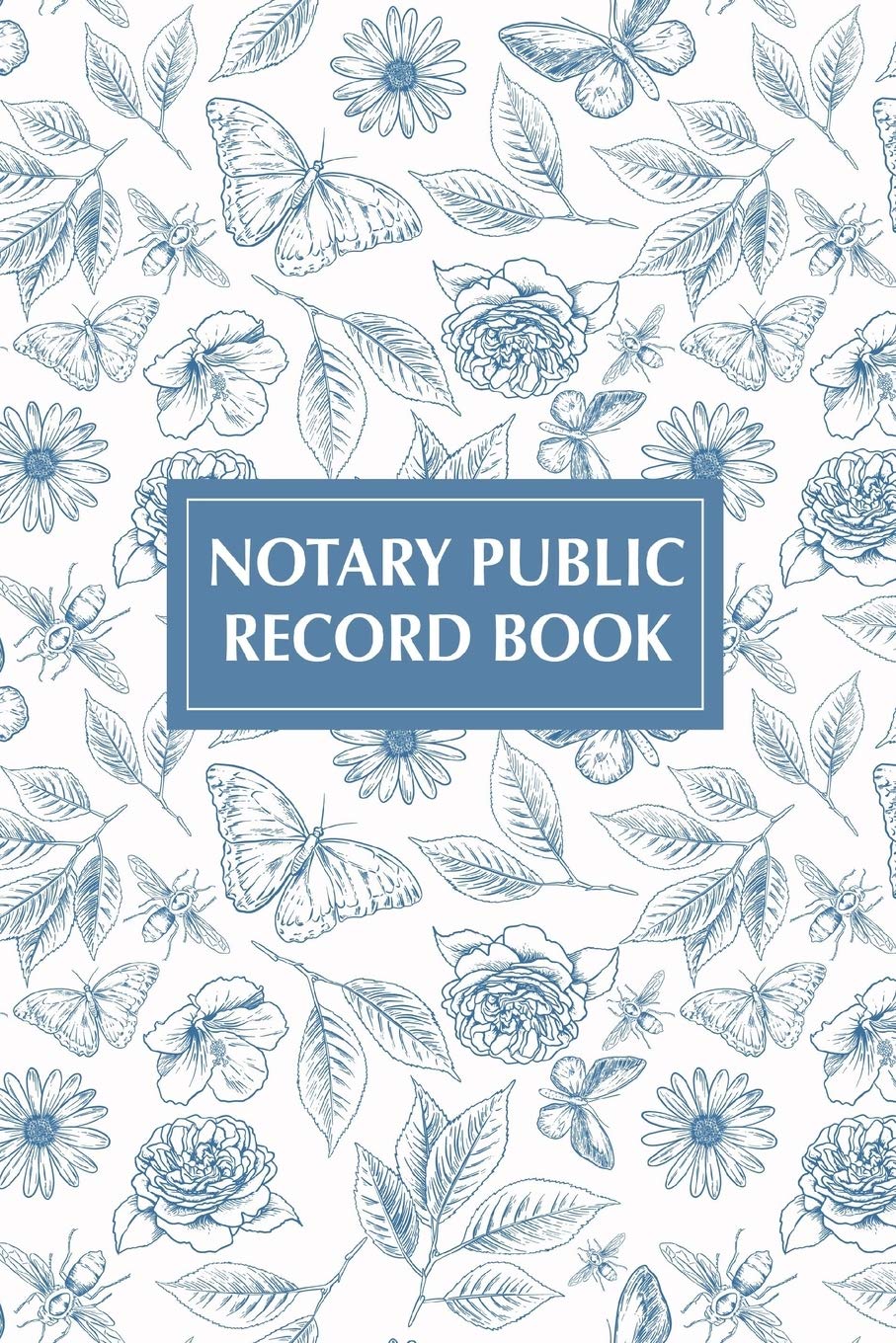 Notary Public Record Book Premium Flexible Record Keeping Journal of