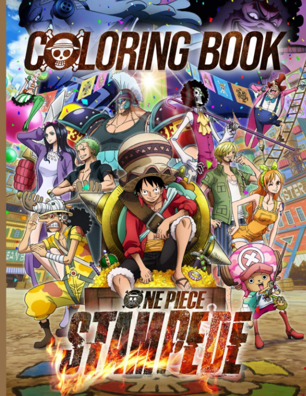 One Piece Stampede Coloring Book: Color To Relax One Piece