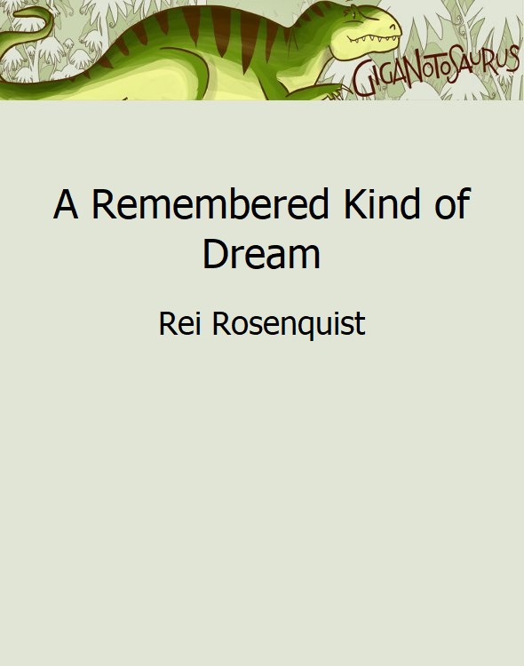 A Remembered Kind of Dream by Rei Rosenquist Goodreads
