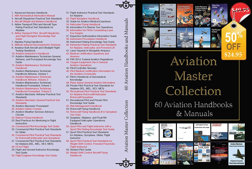 Aviation Master Collection 60 Aviation Handbooks & Manuals by Federal
