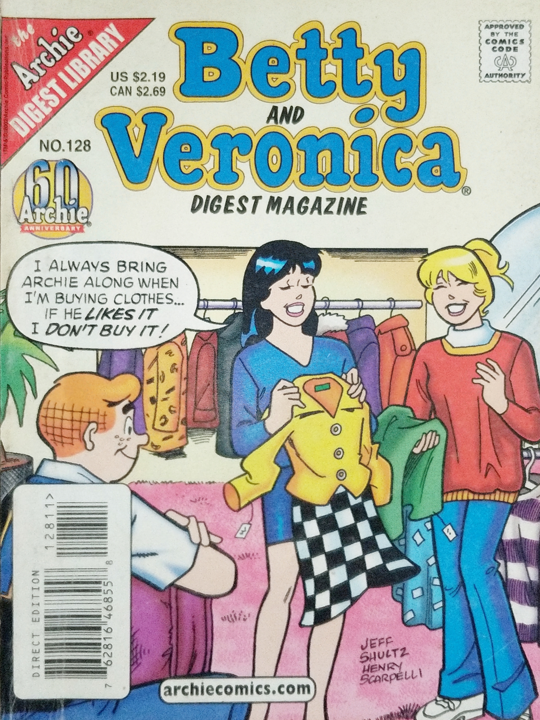 Betty and Veronica Digest Magazine book cover