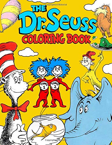 Dr Seuss Coloring Book: Jumbo Coloring Books With High Quality Images ...