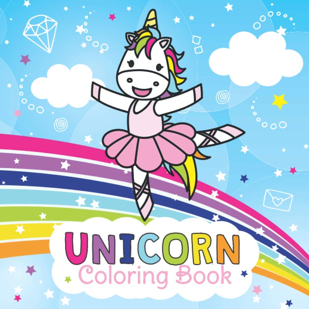 Unicorn Coloring Book: Adorable Coloring Book for Kids Ages 4-8 ...