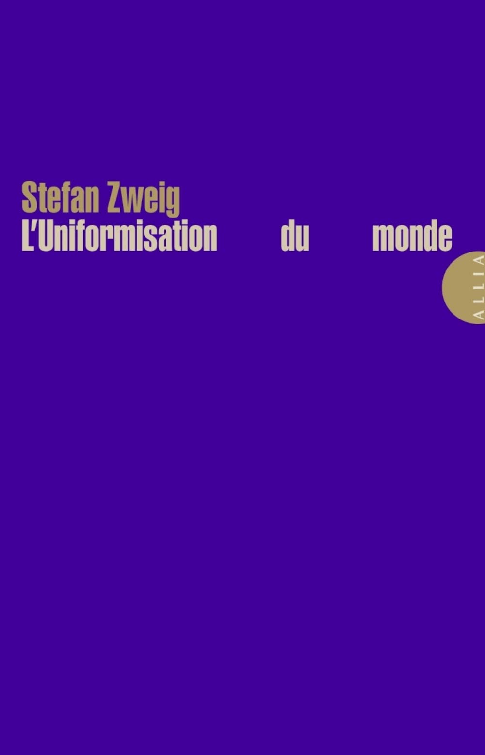 L'Uniformisation du monde book cover