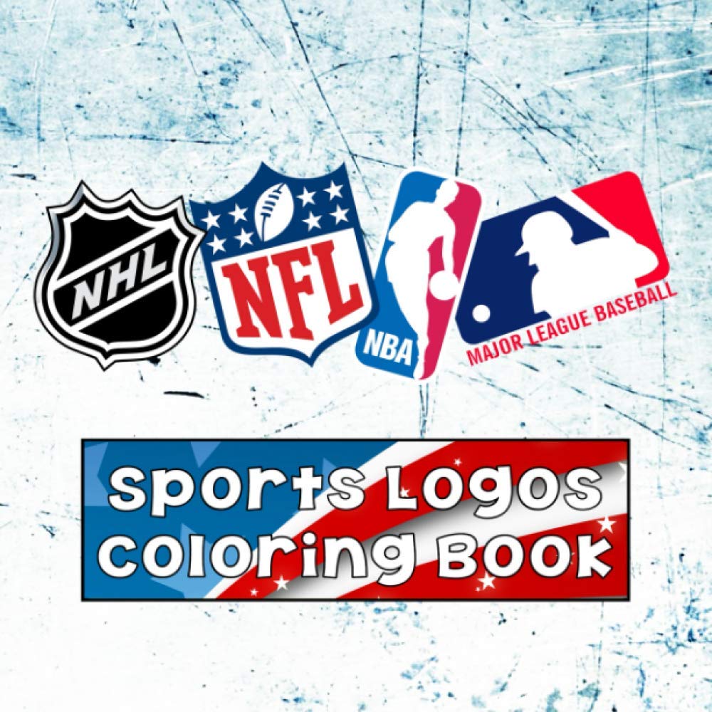 Sports Logos Coloring Book MLB / NFL / NHL / NBA Team logos to color