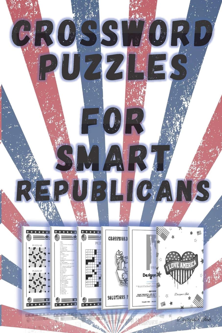 Crossword Puzzles for Americans USA Patriot Themed Art Interior. Fun