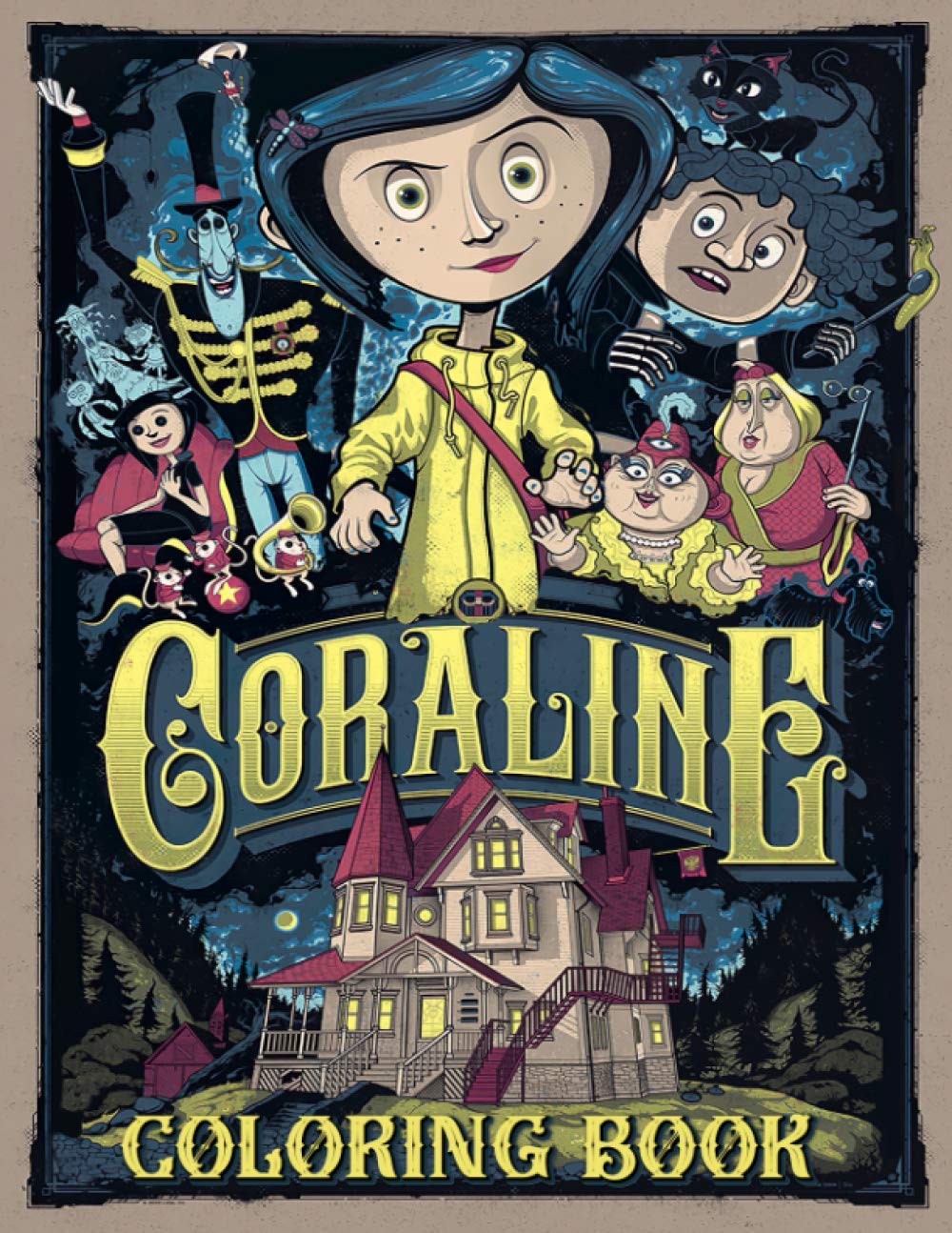 Coraline Coloring Book: Featuring Enchanting Coraline Coloring Books ...