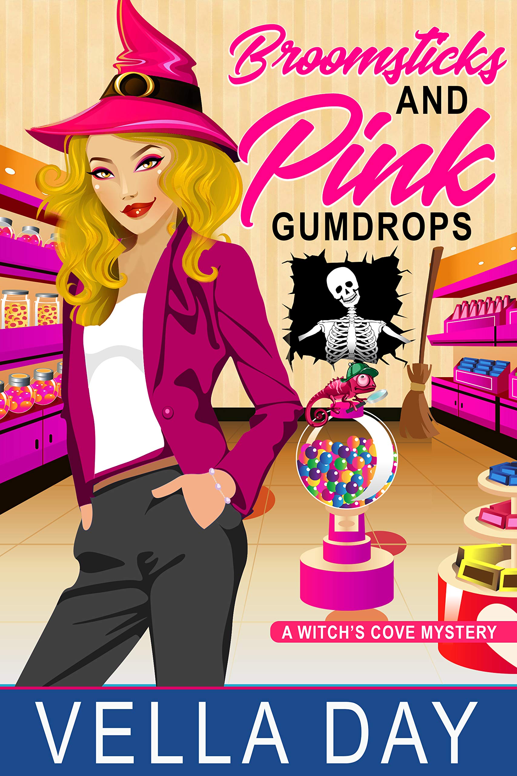 Broomsticks and Pink Gumdrops book cover
