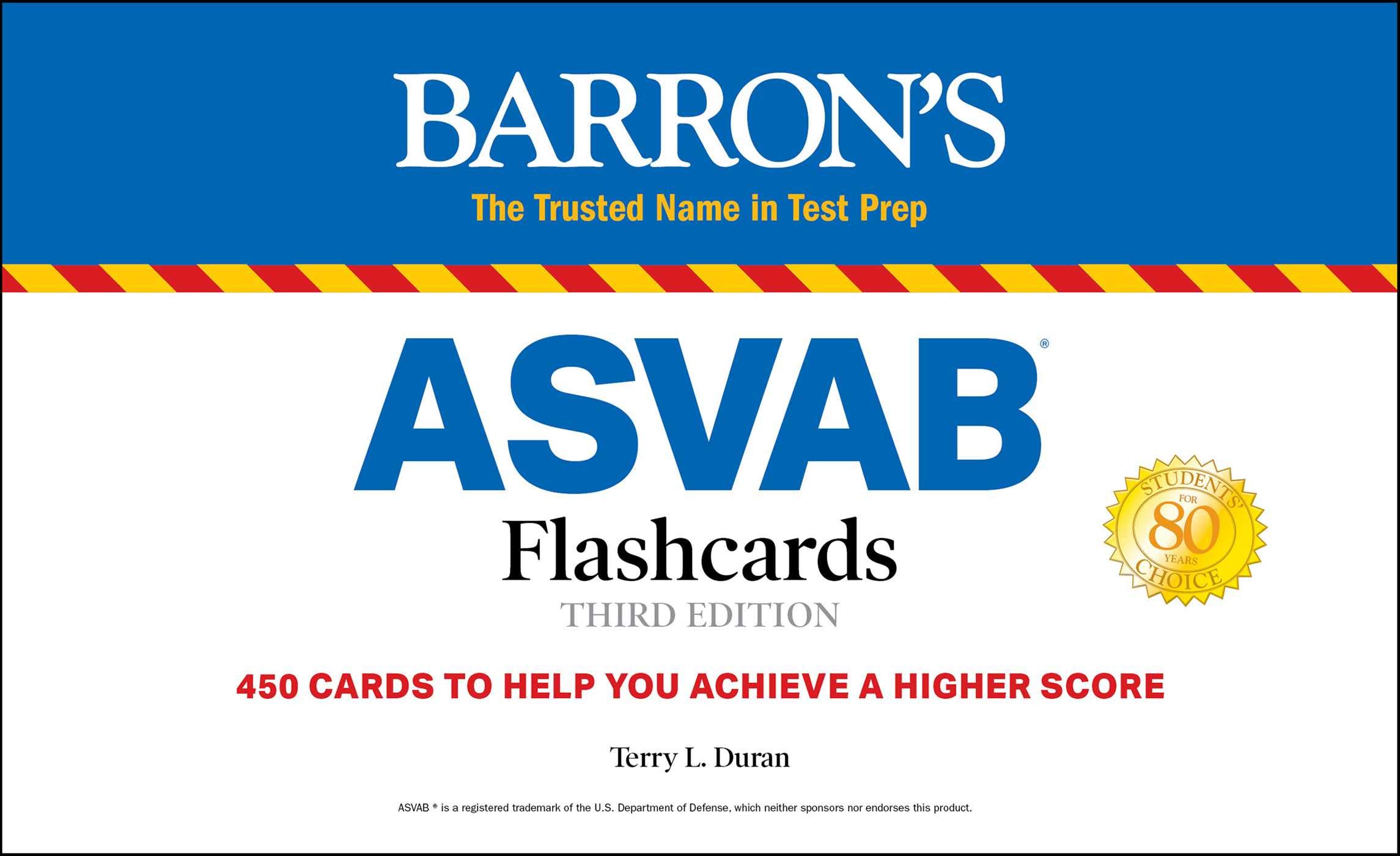 ASVAB Flashcards (Barron's Test Prep) by Terry L. Duran | Goodreads