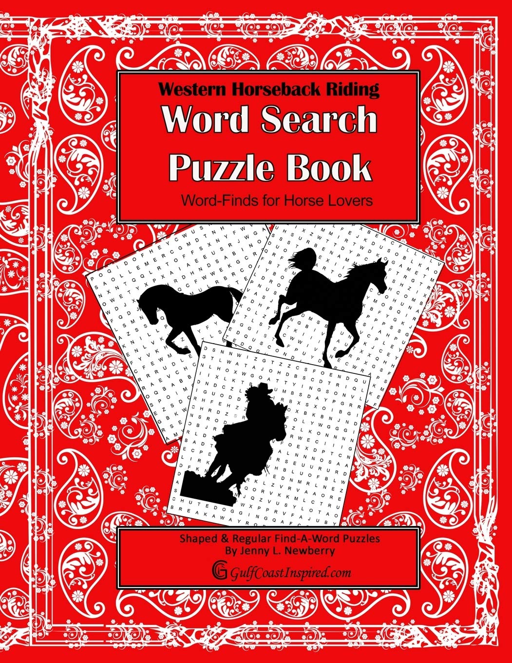Western Horseback Riding Word Search Puzzle Book Word Finds for Horse