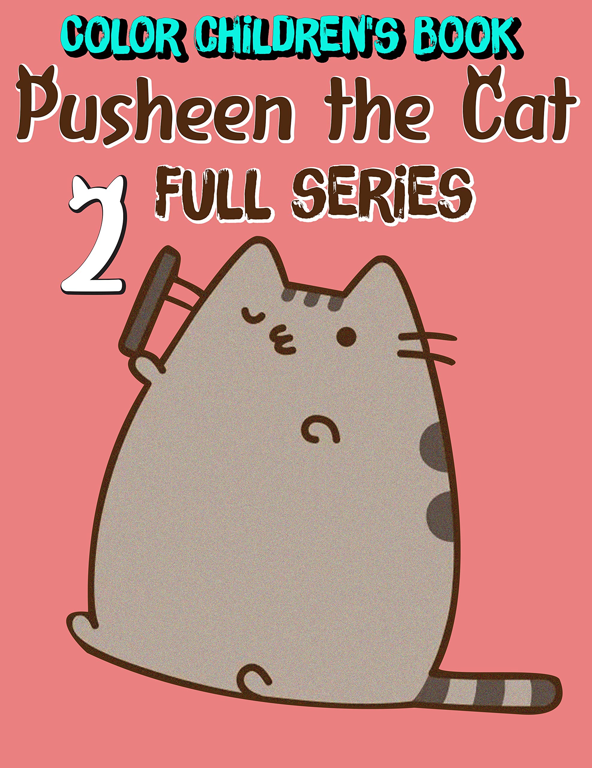 Color children's book Pusheen the Cat Full series Funny Pusheen the