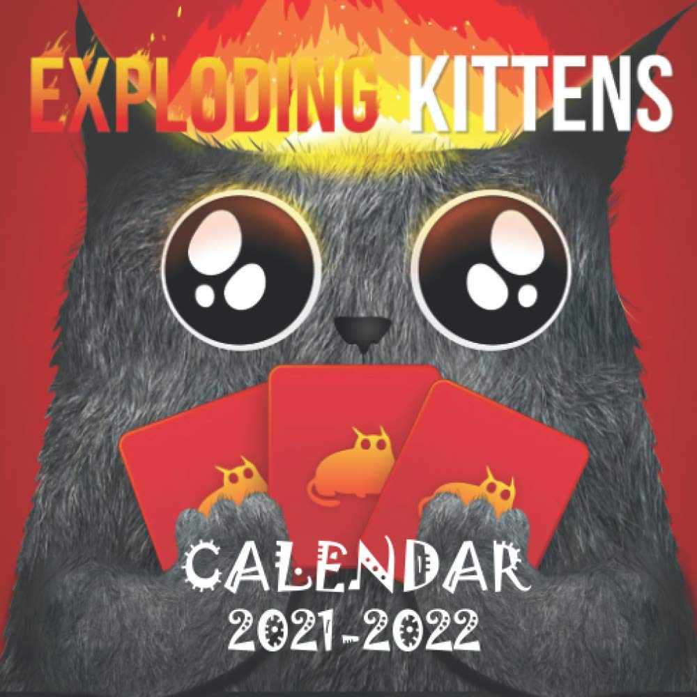 Exploding Kitten Calendar 2021-2022: 18-month mini Grid Calendar from ...
