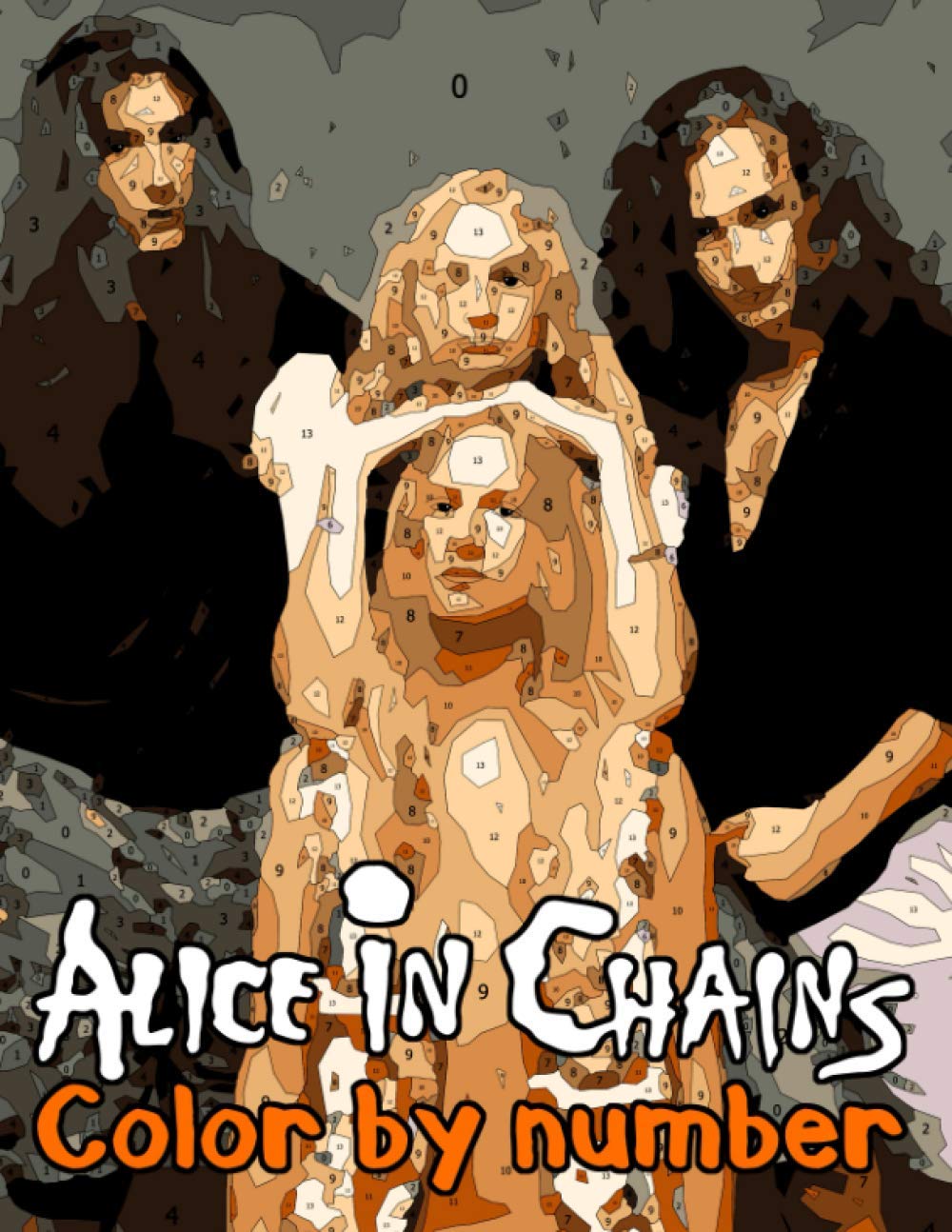 Alice in Chains Color By Number Grunge Legends and Heavy Metal