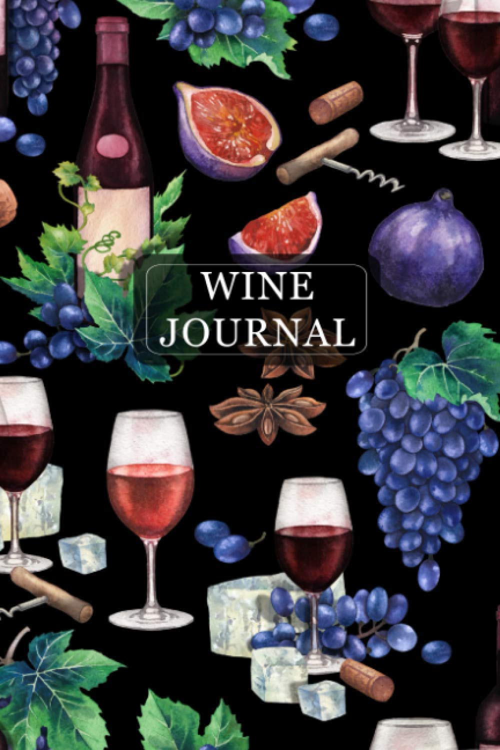 Wine Tasting Journal Classic Wine Theme Wine Tasting Note Journal