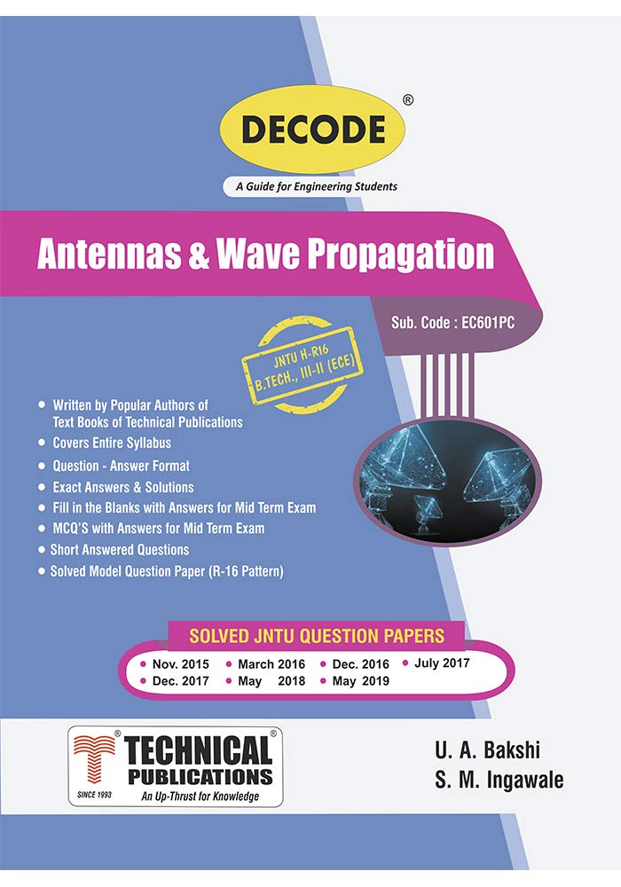 Antennas & Wave Propagation for JNTUH 16 Course by Uday A. Bakshi Goodreads