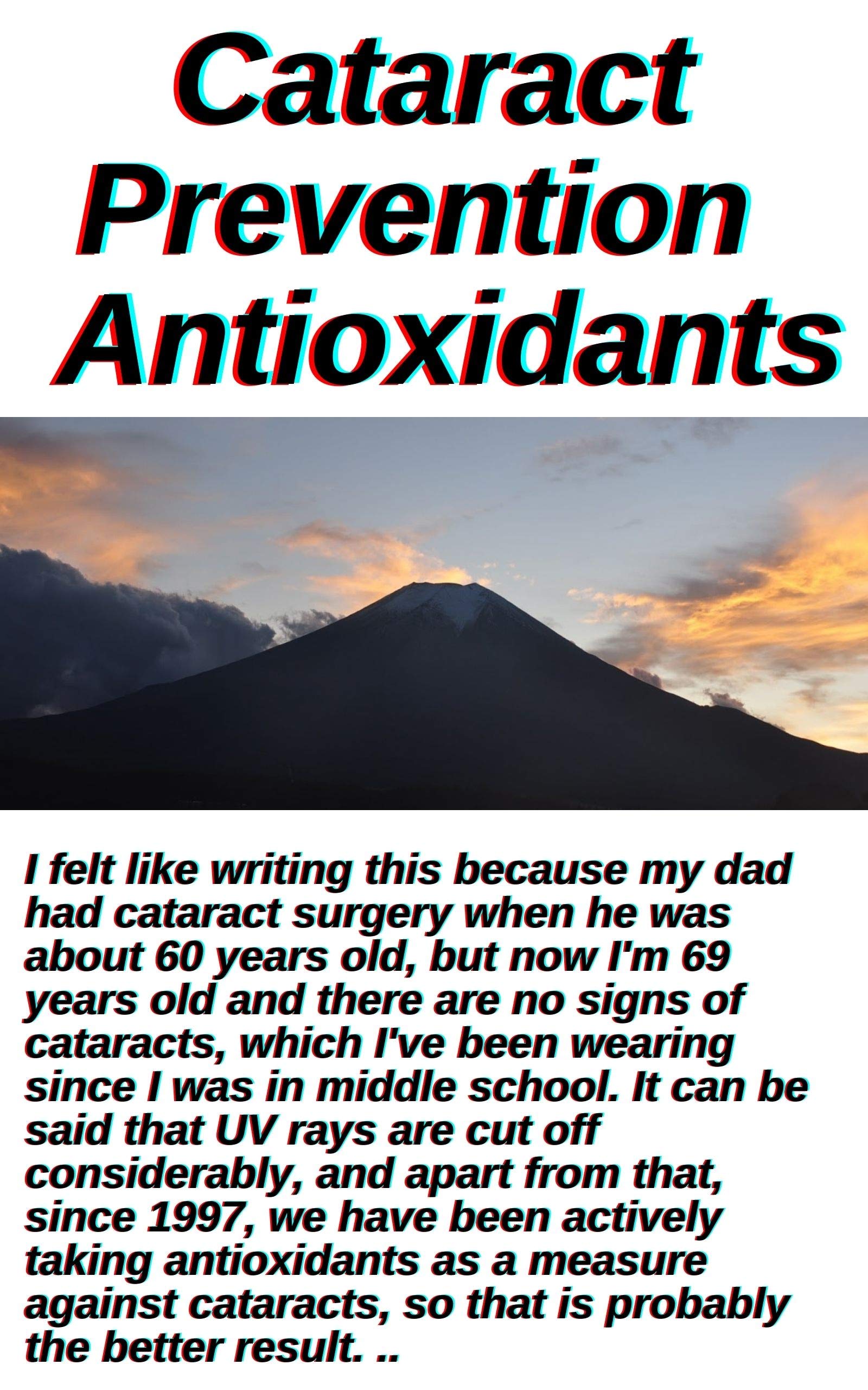 Cataract Prevention and Antioxidants by masaharu tadasue Goodreads