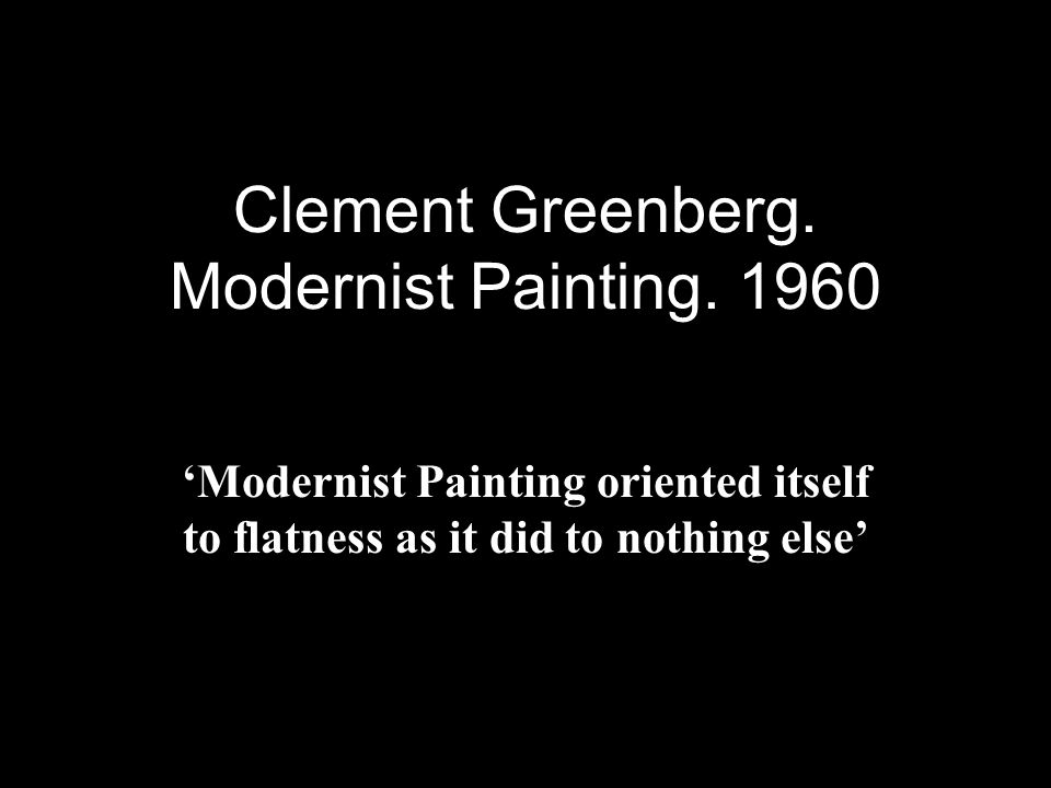 Modernist Painting by Clement Greenberg Goodreads
