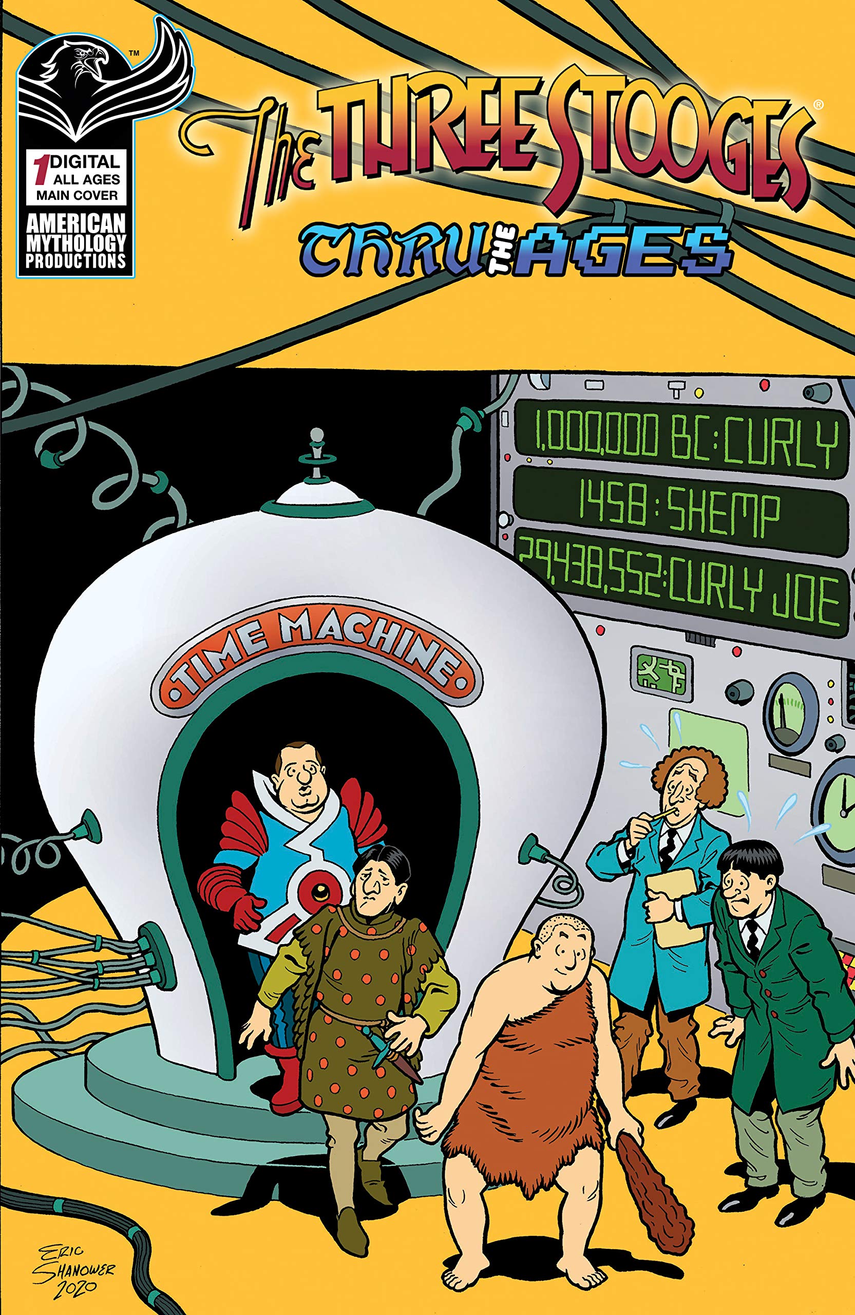 Three Stooges Thru the Ages #1 book cover